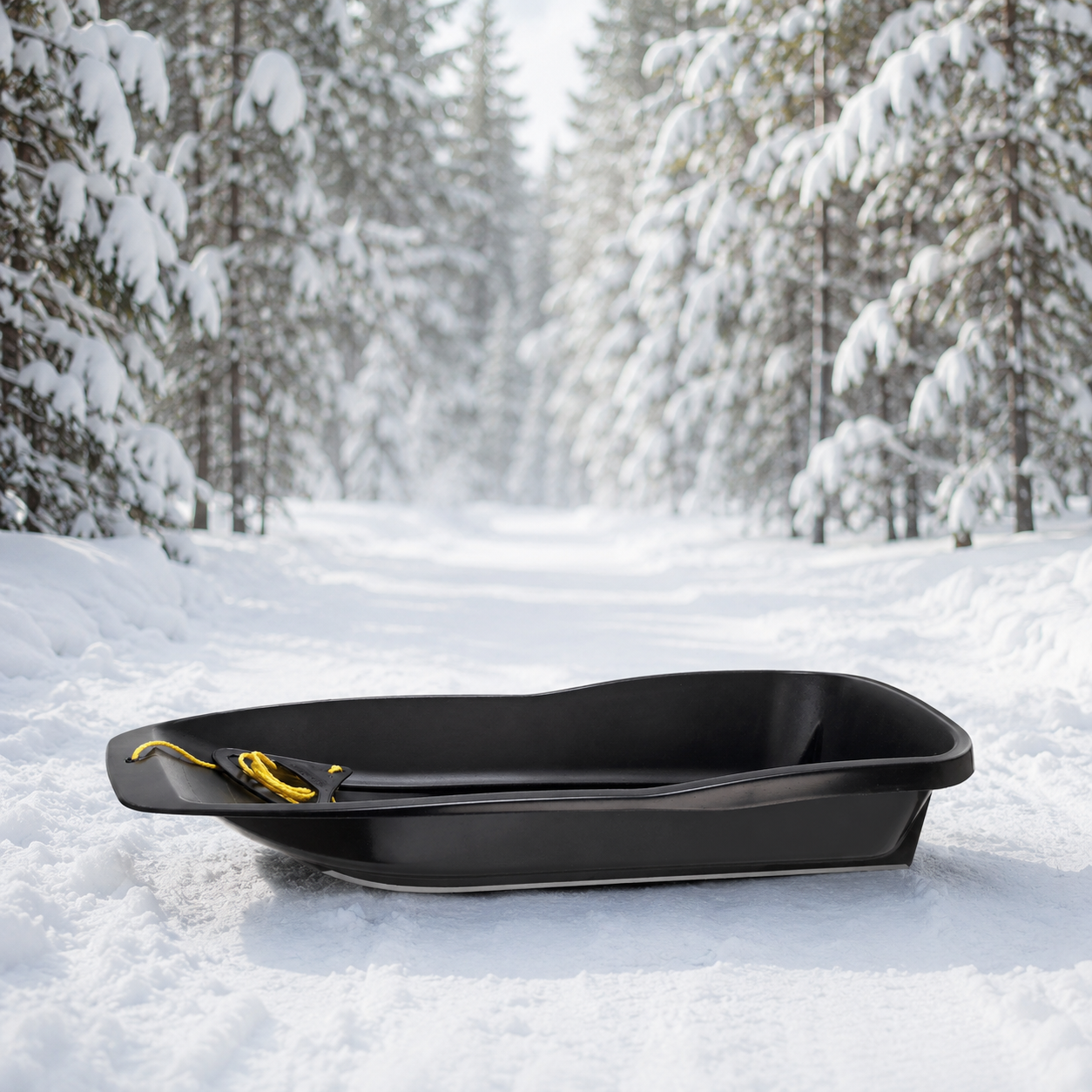Black Pulkka – Arctic-Ready Sled in Levi